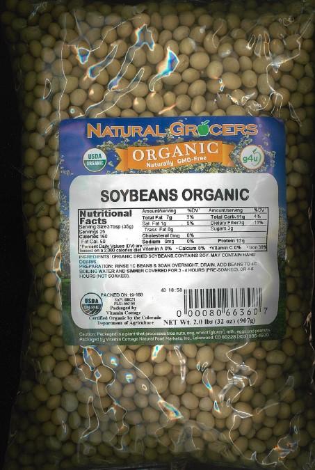 Natural Grocers recalled Organic Soybeans Due to Molds