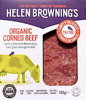 In the UK Helen Browning’s recalled Corned Beef due to contamination with Listeria monocytogenes