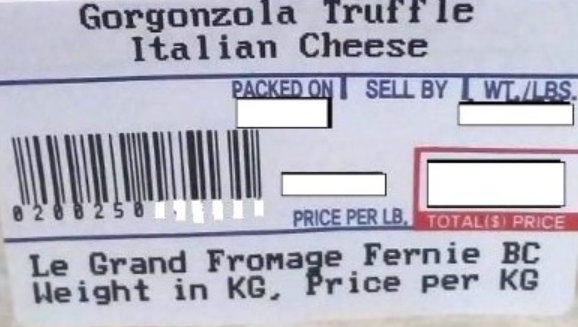 In Canada, gorgonzola truffle cheese was recalled due to Listeria monocytogenes