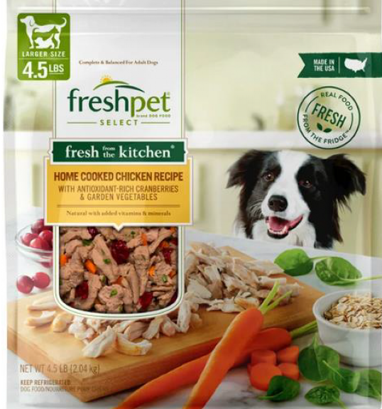Freshpet recalled one lot of product bags due to Salmonella contamination