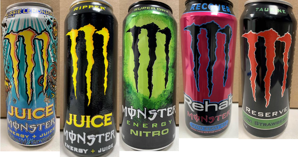In Canada various brands of caffeinated energy drinks may be unsafe due to caffeine content and labeling issues