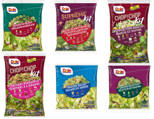 Dole and President’s Choice brand salads recalled due to Listeria monocytogenes in Canada