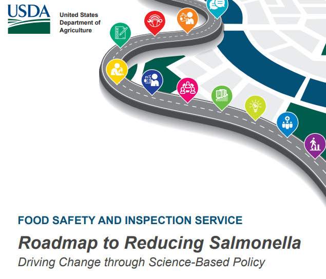 USDA releases a document entitled “Roadmap to Reducing Salmonella Driving Change through Science-Based Policy”