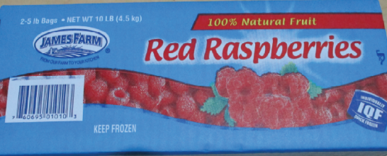 Exportadora Copramar recalled James Farms Frozen Raspberries due to Hepatitis A
