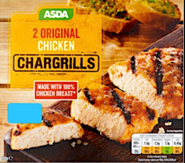 In the UK Asda recall Asda 2 Original Chicken Chargrills due to Salmonella