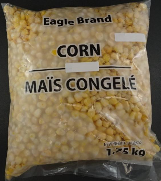 Eagle corn (frozen) recalled due to Salmonella in Canada