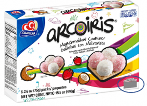 Comercializadora PepsiCo recalled Gamesa® Arcoiris Marshmallow Cookies Due to Salmonella