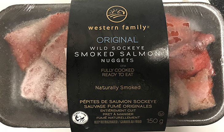 Western Family Sockeye Smoked Salmon Nuggets Recalled for Listeria monocytogenes in Canada