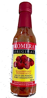 CFIA reported the recall of Komera Original Seasoned Hot Pepper Sauces due to the potential for botulism