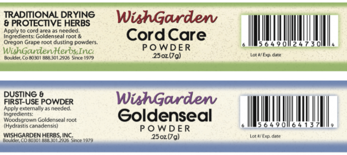 WishGarden Herbs recalled Cord Care and Goldenseal Powder Due to Cronobacter sakazakii