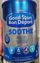 In Canada, Nestlé Good Start Soothe (infant formula) recalled Cronobacter sakazakii