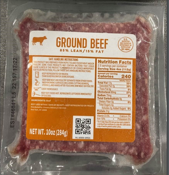 FSIS issues Public Health Alert for Ground Beef in HelloFresh Meal Kits due to E. coli O157:H7 Contamination