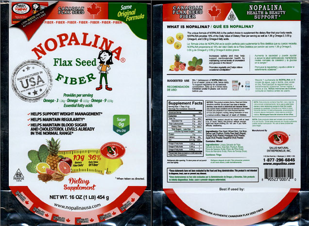 Nopalina Flax Seed Powder and Capsules recalled due to Salmonella Contamination