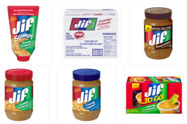 As a ripple effect of the FDA recall: in Canada Jif Peanut Butters were also recalled due to Salmonella