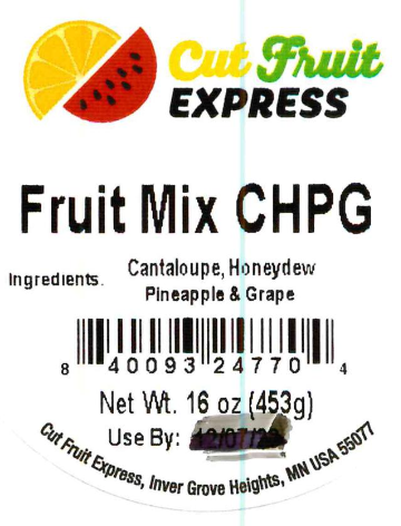 Cut Fruit Express recalls “Fresh Cut Fruit Mix Containing Cantaloupe” due to Salmonella