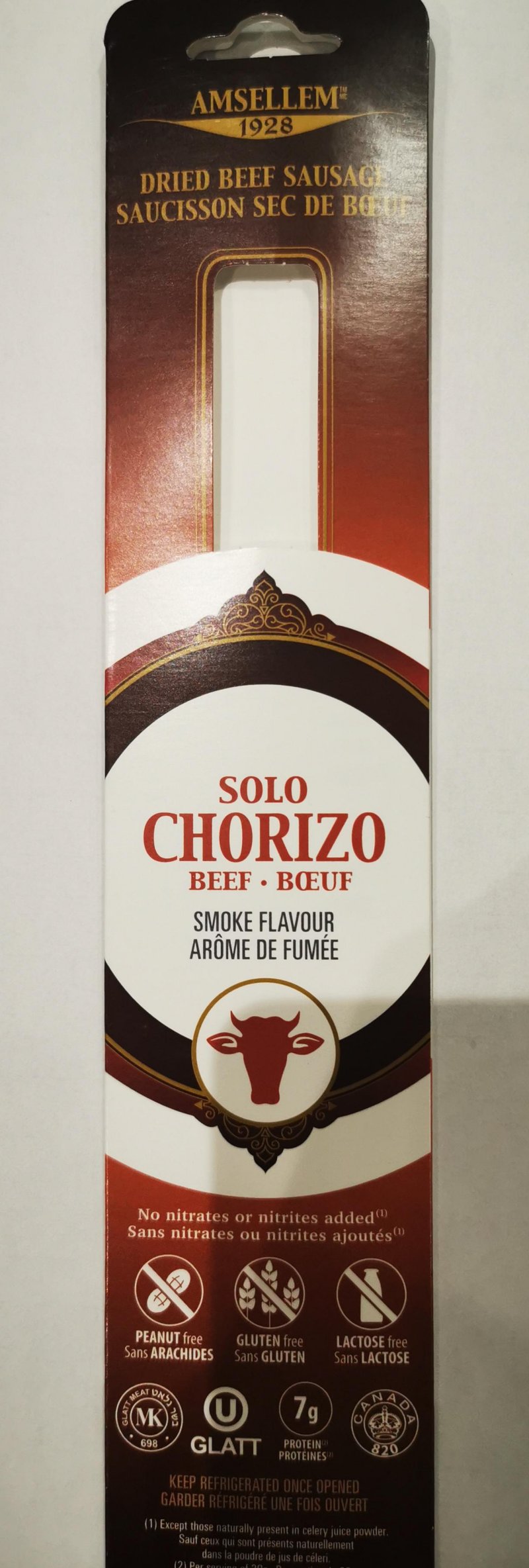 Amsellem brand Solo Chorizo – Dried Beef Sausage recalled due to Salmonella
