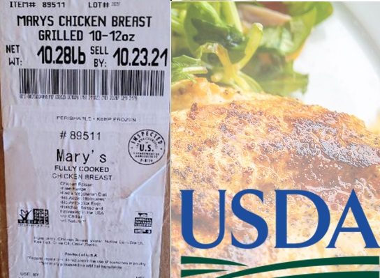 Tarantino Wholesale Foods Distributor recalled undercooked ready-to-eat chicken breast products