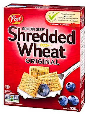 CFIA reported that Post Spoon Sized Shredded Wheat Original cereal was recalled due to spoilage