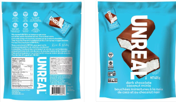 UNREAL dark chocolate coconut minis recalled in Canada due to Salmonella