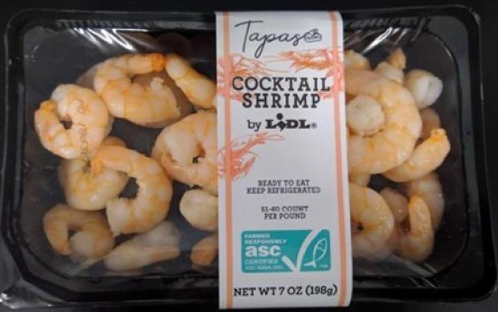 Lidl recalls 7 oz Tapas Cocktail Shrimp by Lidl due to Listeria monocytogenes