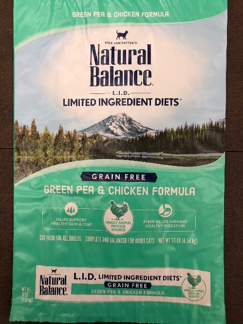 In Canada, Natural Balance dry cat food recalled due to Salmonella Contamination