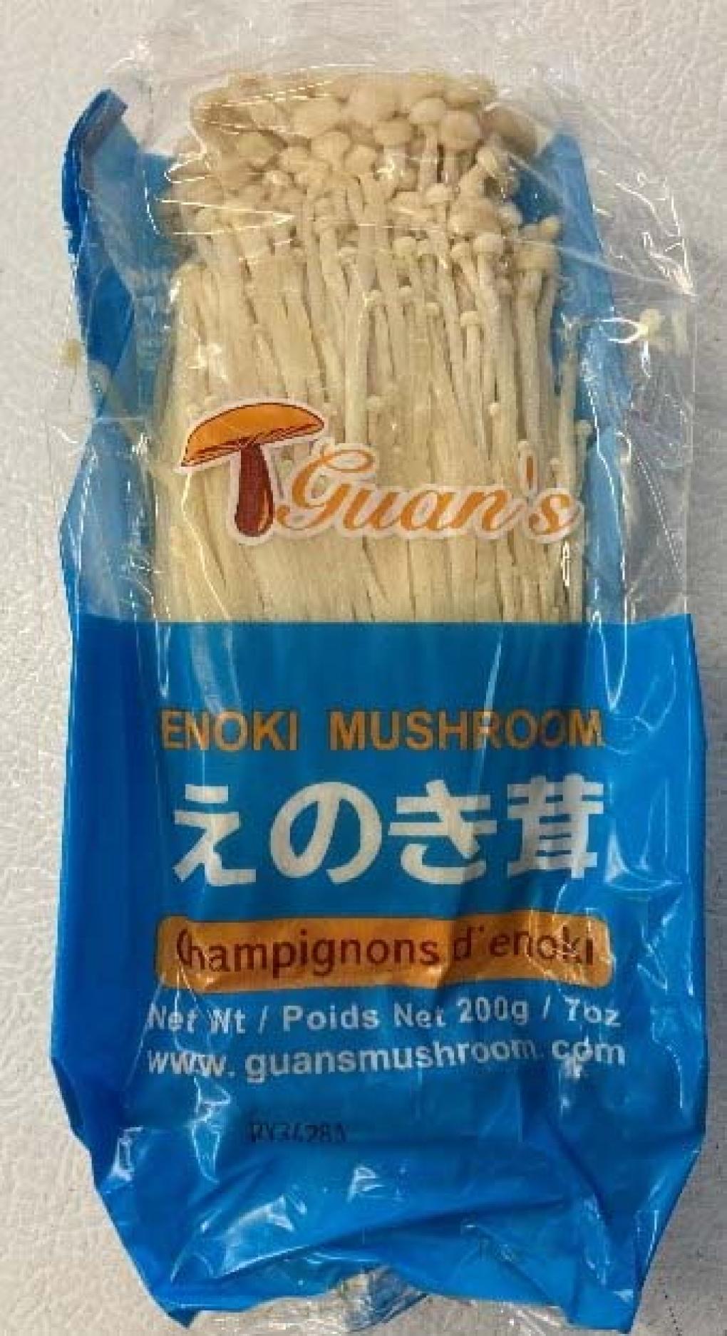 Guan’s Mushroom recalls Enoki mushroom because of Listeria monocytogenes