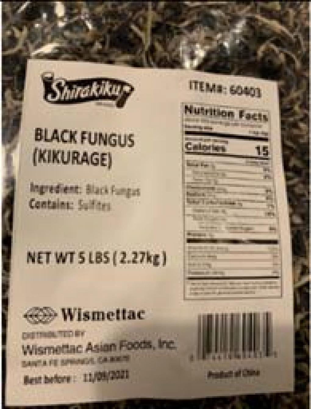 Wismettac Asian Foods Voluntarily Recalls Dried Fungus Due to Salmonella