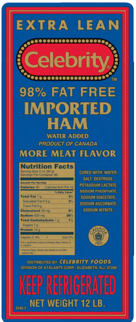 Olymel ready-to-eat ham products recalled due to Salmonella Enteritidis