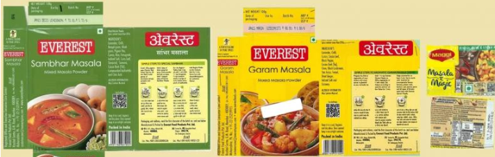 Everest and Maggi Brand Spices were recalled due to Salmonella