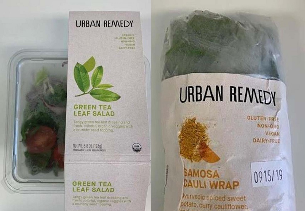 Urban Remedy Recalled Salads and wraps that may contain E. coli